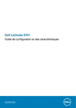 Dell Latitude 5411 laptop Manuel du propriétaire
