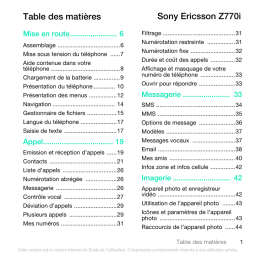 Sony Ericsson Z770 Manuel utilisateur