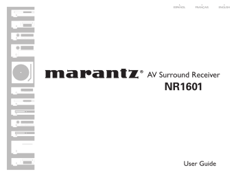 Manuel du propriétaire | Marantz NR1601 Manuel utilisateur | Fixfr