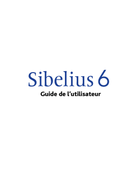 Avid Pinnacle Sibelius 6 Mode d'emploi