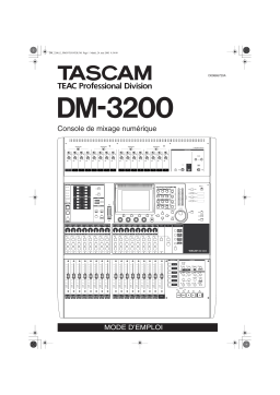 Tascam DM-3200 Manuel utilisateur