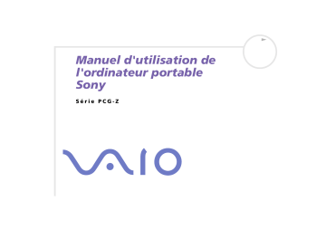 Manuel du propriétaire | Sony PCG-Z1M Manuel utilisateur | Fixfr