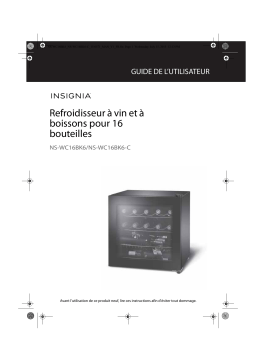 Insignia NS-WC16BK6 16-Bottle Wine Cooler Manuel utilisateur