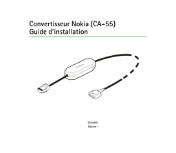 Nokia CA-55 Manuel utilisateur