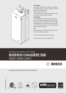 Buderus SSB512 Manuel utilisateur