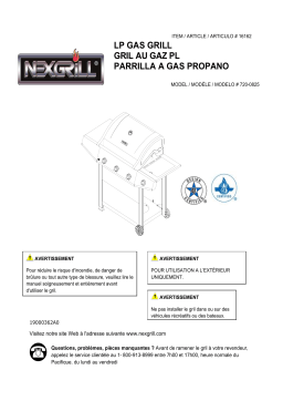 Nexgrill 720-0825 grill Manuel utilisateur