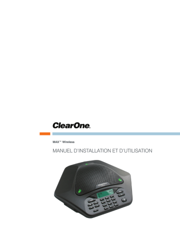 ClearOne MAX Wireless/MAXATTACH Guide de démarrage rapide | Fixfr