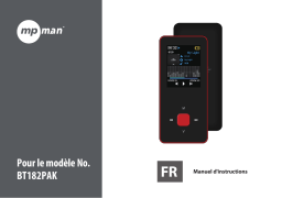 MPMan BT182PAK Manuel utilisateur