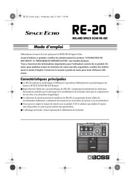 Roland RE-20 Manuel utilisateur