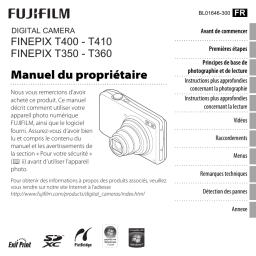 Fujifilm FinePix T350 Manuel utilisateur