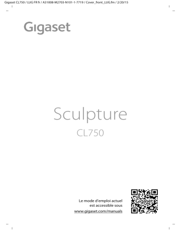 Manuel du propriétaire | Gigaset CL750 Sculpture Manuel utilisateur | Fixfr