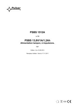 Pulsar PSBS1512A - v1.0 Manuel utilisateur