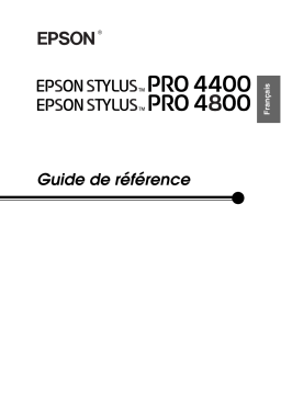 Epson STYLUSPro4400 Manuel utilisateur