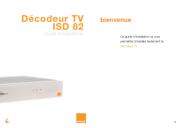 ORANGE DECODEUR ISD 82 Manuel utilisateur