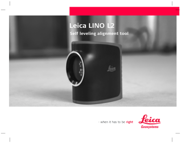 Manuel du propriétaire | Leica Lino L2 Manuel utilisateur | Fixfr