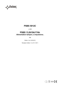Pulsar PSBS5012C - v1.0 Manuel utilisateur