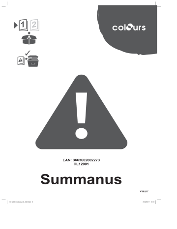 Colours Summanus Mode d'emploi | Fixfr
