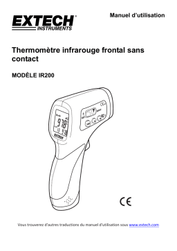 Extech Instruments IR200 Non-Contact Forehead InfraRed Thermometer Manuel utilisateur