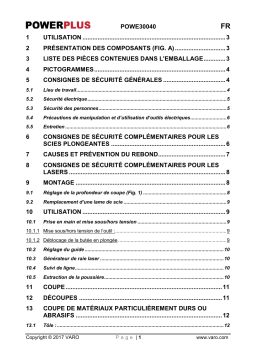 Powerplus POWE30040 Manuel utilisateur