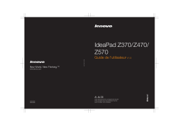 Lenovo IdeaPad Z370 Manuel utilisateur