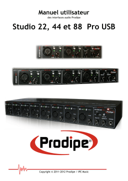 Prodipe STUDIO 88 PRO Manuel utilisateur