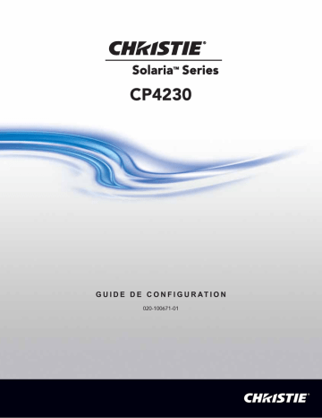 Christie CP4230 Lowest upfront investment for 4K DCI-compliant cinema on screens up to 87 feet wide Manuel utilisateur | Fixfr