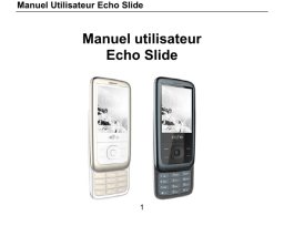 Echo Slide Manuel utilisateur