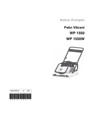 WP1550W | Wacker Neuson WP1550 Single direction Vibratory Plate Manuel utilisateur | Fixfr