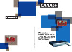 CANALSAT SYSTER+ (DECODEUR A ADAPTATEUR TNT INTEGRE) Manuel utilisateur