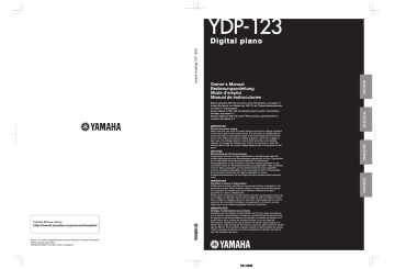Manuel du propriétaire | Yamaha YDP-123 Manuel utilisateur | Fixfr