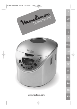 Moulinex HOMEBREAD Manuel utilisateur