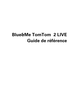 TomTom Blue&Me 2 LIVE Manuel utilisateur