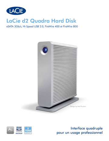 Manuel du propriétaire | LaCie d2 Quadra Hard Disk Manuel utilisateur | Fixfr