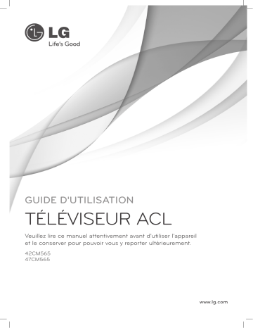 LG 47CM565 Manuel du propriétaire | Fixfr