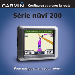 Garmin Nüvi 200 W Manuel utilisateur