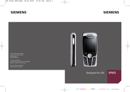 Siemens SP65 Mode d'emploi