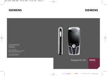 Siemens SP65 Mode d'emploi | Fixfr
