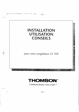 Thomson CVTOP Manuel utilisateur