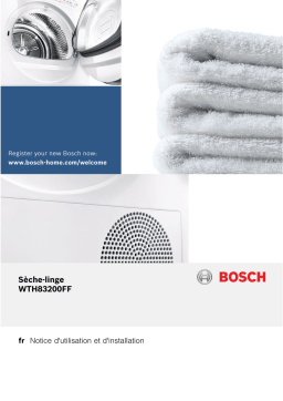 Bosch WTH83200 Manuel utilisateur