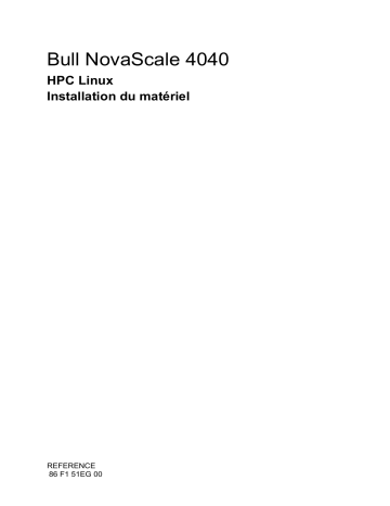 Bull HPC Linux Guide d'installation | Fixfr