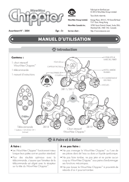 WowWee CHiP/Chippies Manuel utilisateur