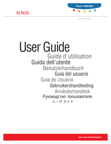Manuel du propriétaire | Xerox PHASER 8500 Manuel utilisateur | Fixfr