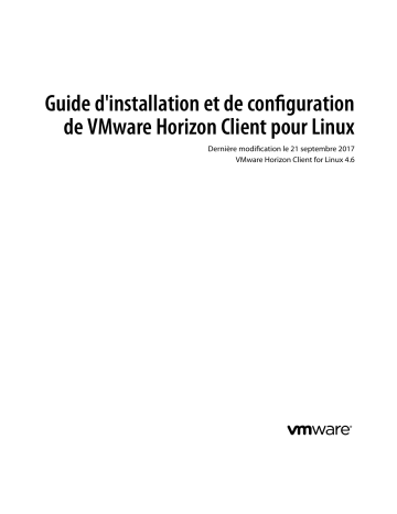 Mode d'emploi | VMware Horizon Client 4.6 Manuel utilisateur | Fixfr