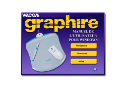 Wacom Graphire Manuel utilisateur