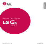 LG S&eacute;rie G4 sfr Manuel utilisateur