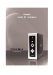 CIBOX CINE BOX Manuel utilisateur