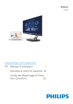 Philips 258B6QUEB Moniteur LCD Manuel utilisateur