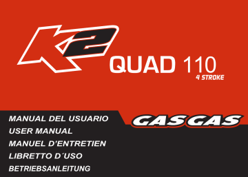 Manuel du propriétaire | GAS GAS K2 QUAD 110 Manuel utilisateur | Fixfr