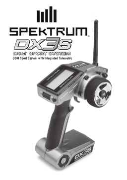 Spektrum DX3S 3-Channel DSM Surface Radio Manuel utilisateur