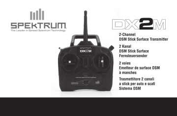 Spektrum DX2M 2Ch DSM Stick Surface Tx Only Manuel utilisateur | Fixfr